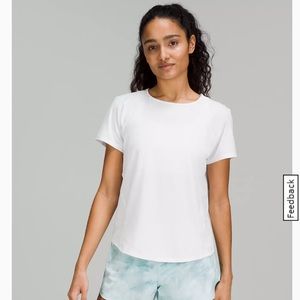 Lululemon | Lightweight Stretch Run Short Sleeve Shirt | White | 6
